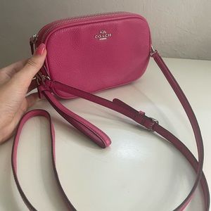 Coach Hot Pink Cross Body - Like New